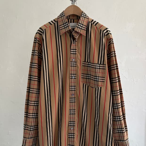 Burberry 버버리 신형 패치워크 포플린 셔츠