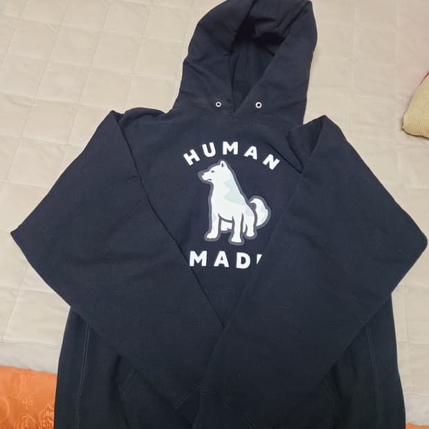 휴먼메이드 진돗개 후드 XL 블랙