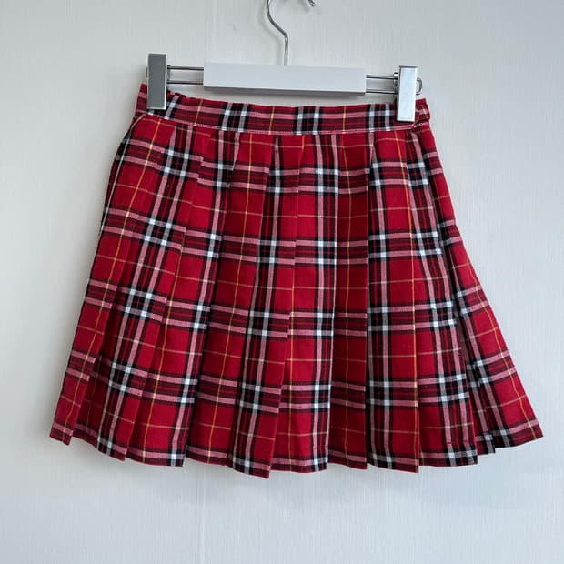 ★BIG SALE★ SA 레드 체크 스커트