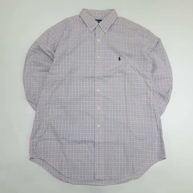 Co993 XL 폴로 랄프로렌 멀티컬러 마이크로체크 긴팔 셔츠 남방