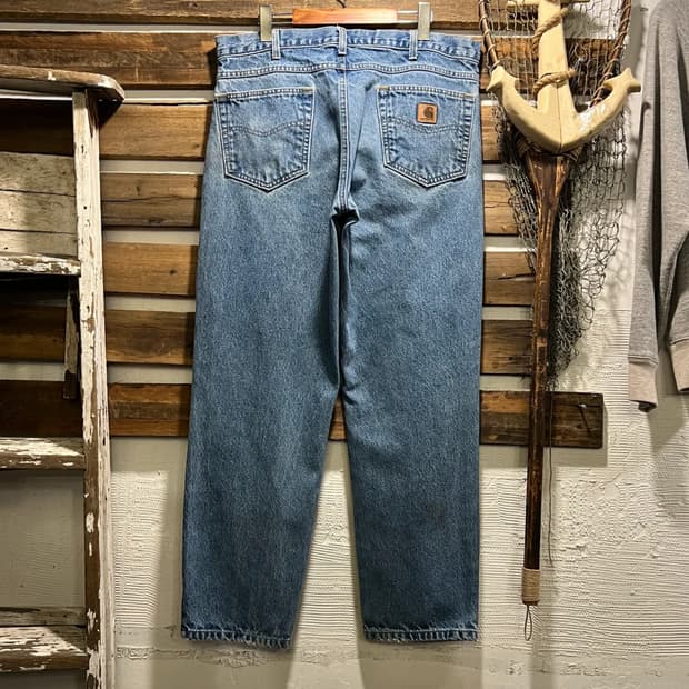 [36]칼하트 USA 미디엄블루 워크 데님 팬츠