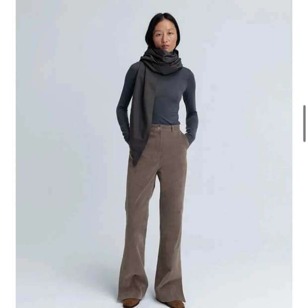 lfm 코듀로이 플레어 버튼 팬츠