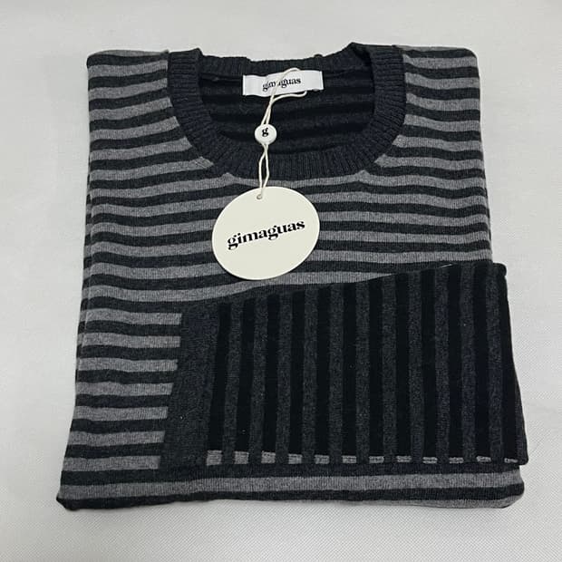 [S,M]기마구아스 Diego 스트라이프 니트/그레이