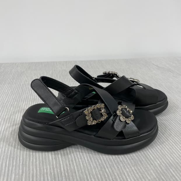 651) 베네통 플랫폼 샌들 245mm