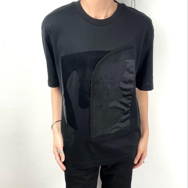 Solid Homme 16FW Mixed Fabric Patchwork