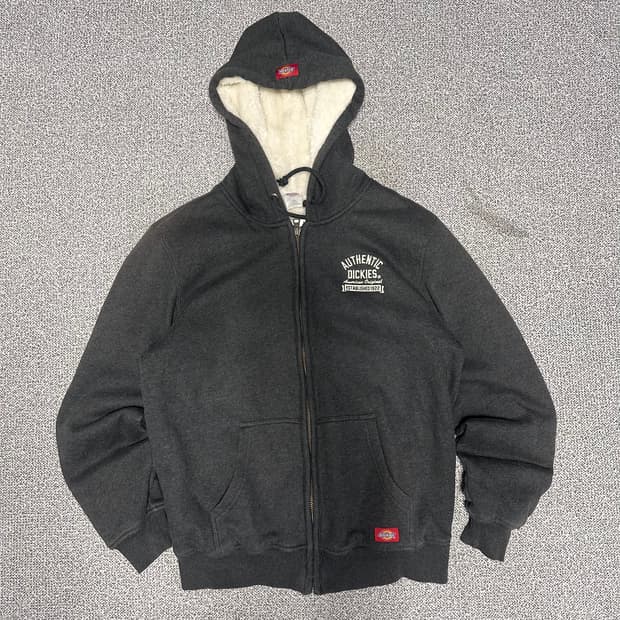 디키즈 차콜 기모 후드집업