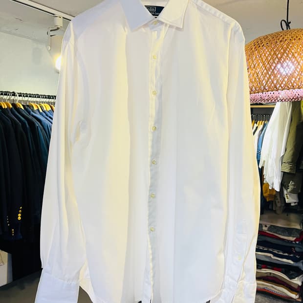 폴로 랼프로렌 화이트 드레스 셔츠