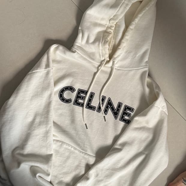 Celine Classic Logo Metal Rivet Hoodie