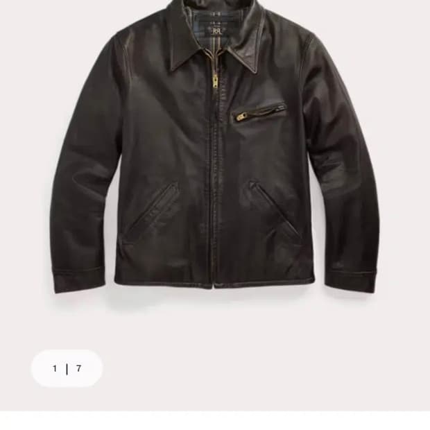 RRL 더블알엘 뉴스보이 가죽자켓 S사이즈