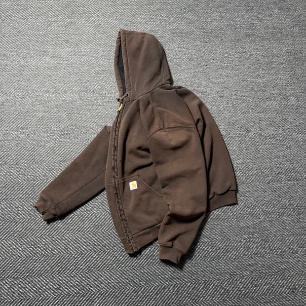 칼하트 레인디펜더 빈티지 하드 페이딩 디스 후드 자켓