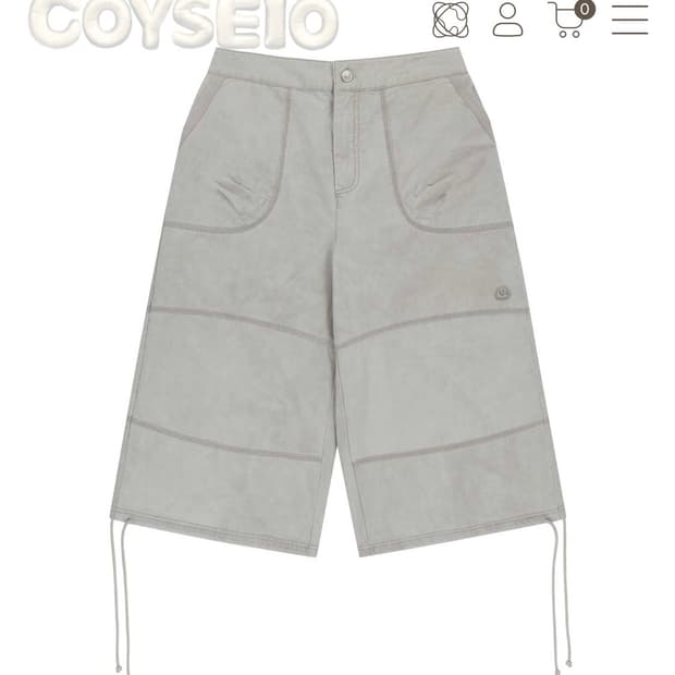 (새상품) 코이세이오 지그재그 팬츠 아이스베이지 1사이즈