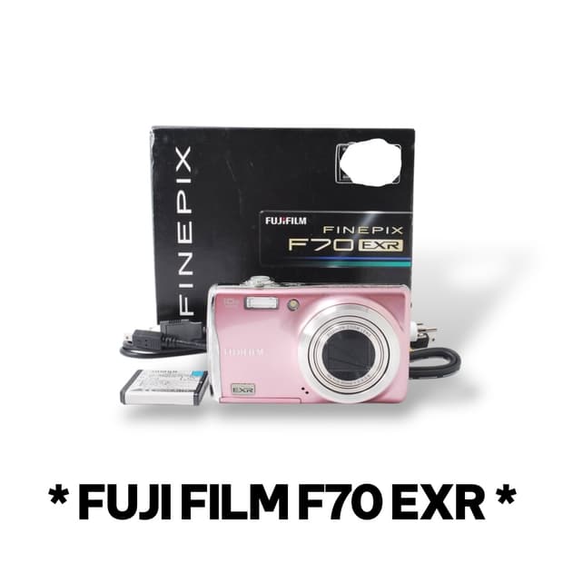 빈티지 디지털 카메라 후지필름 f70exr 핑크 풀박스
