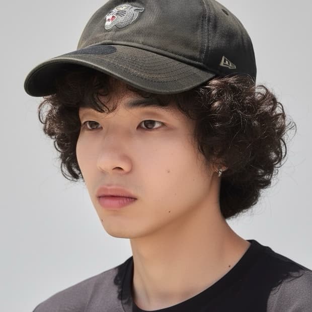 뉴에라 17ss 재규어헤드 자수 빈티지 볼캡