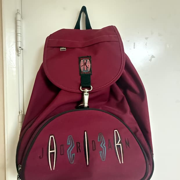 빈티지 나이키 조던 버건디 백팩