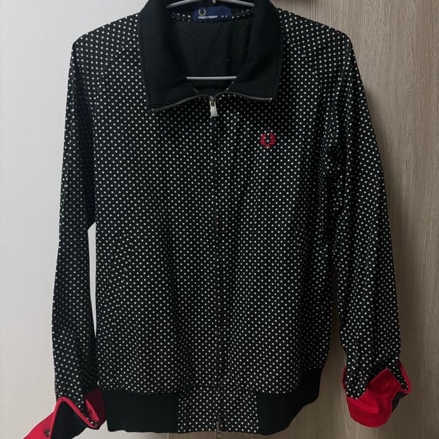 프레드페리 fred perry 여성 도트 블루종