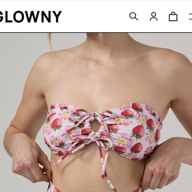 Glowny 글로니 strawberry 비키니 top