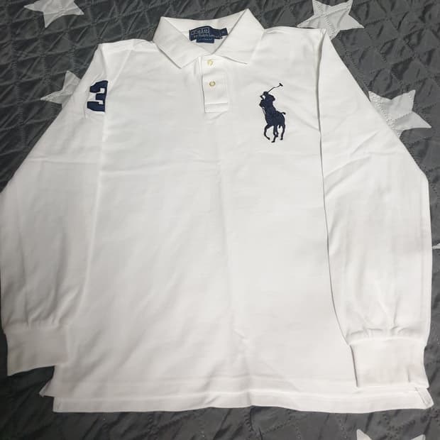 폴로랄프로렌 커스텀핏 빅포니 긴팔카라티 (M)