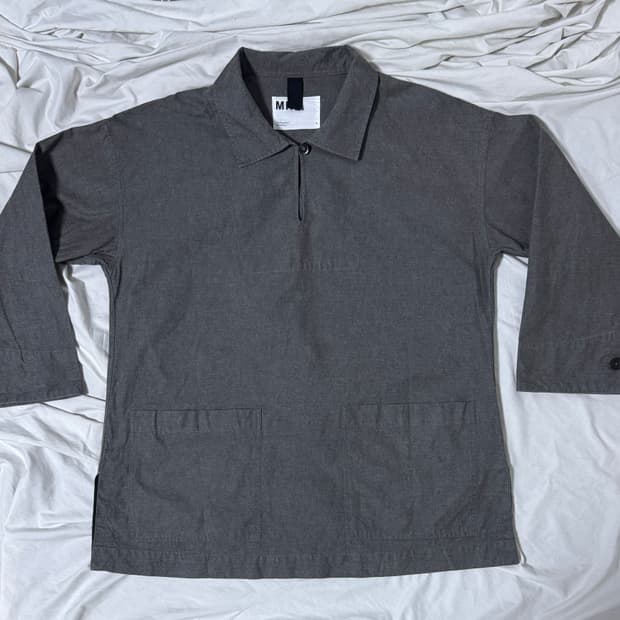 마가렛호웰 mhl 멜란지 코튼 샴브레이 셔츠