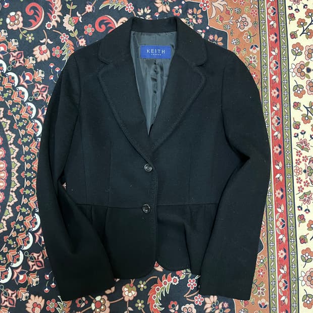 키이스 여성 모직 싱글 블레이저 자켓 82-88-155