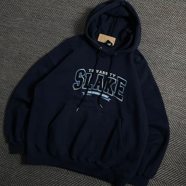 TWN 슬레이크 올드스쿨 네이비 후드 티셔츠o 4512