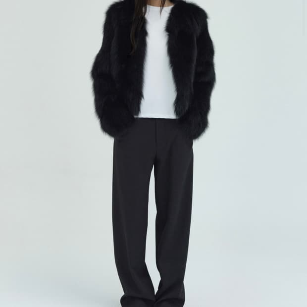 ORE 폭스 퍼 자켓 블랙 FREE / 샘플세일 구매