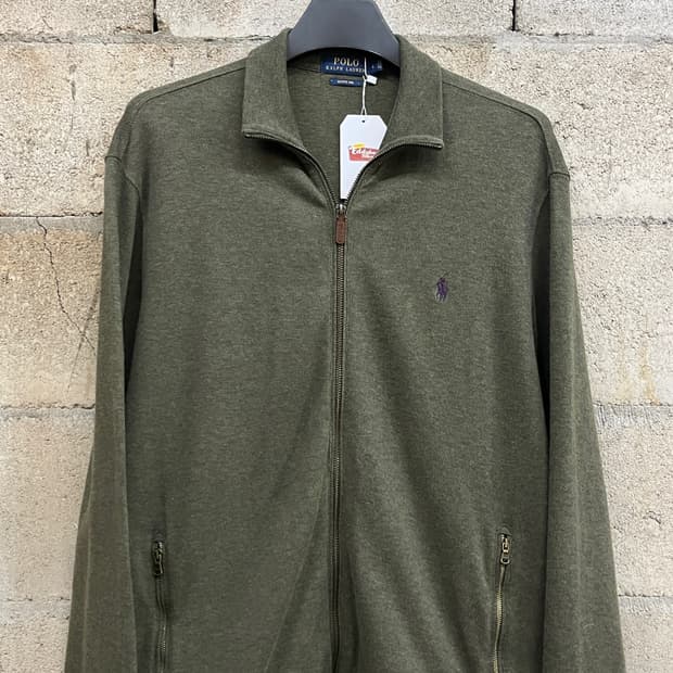 폴로 랄프 로렌 에스테이트 립 집업 니트