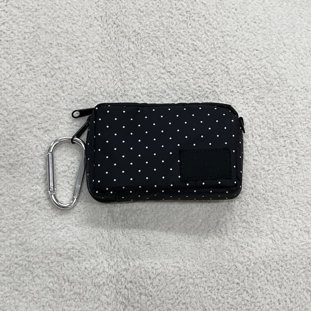 포터 도트 지갑 블랙