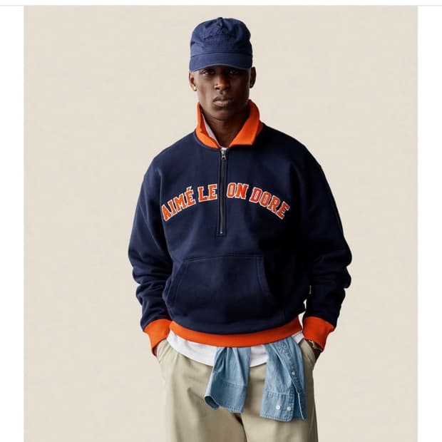 Aime leon dore 하프집업 티