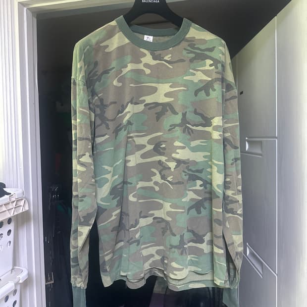 [3XL] 90s 빈티지 우드랜드 카모 롱슬리브
