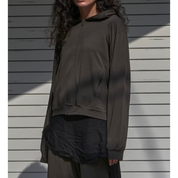 머듈 후드집업 올리브 4