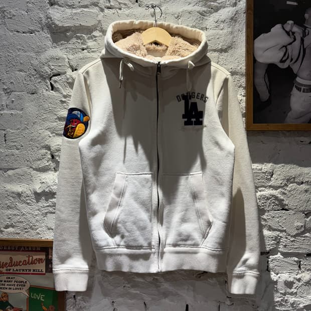 MLB LA 양털 후드집업