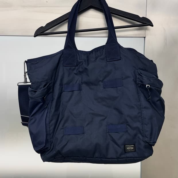 포터 포스 투웨이 토트백 네이비 블루