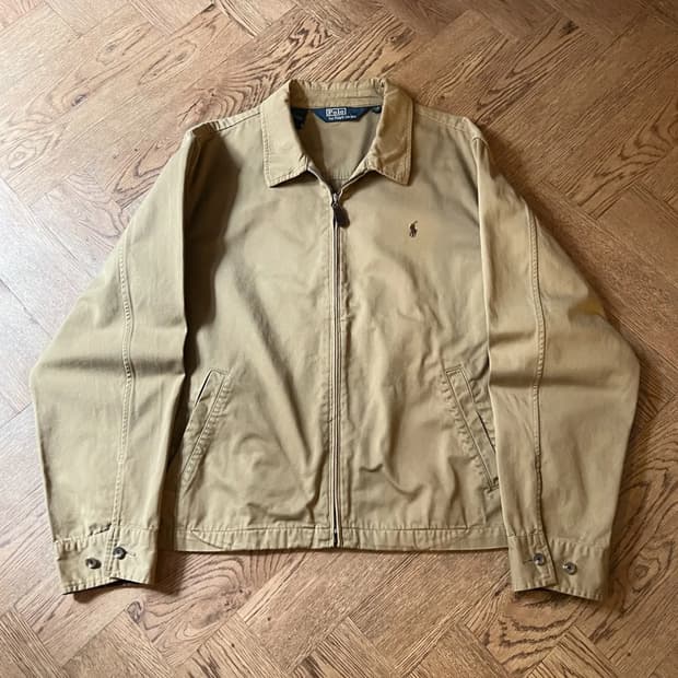 [XL]폴로 랄프로렌 체크 디테일 베이지 베이포트 자켓