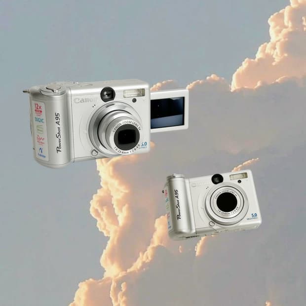 셀카모드!) 캐논 파워샷 a95 Powershot 빈티지 디카