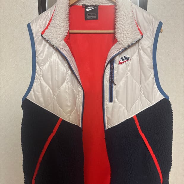 [서울 직거래] 나이키 뽀글이 퀼팅 조끼 L
