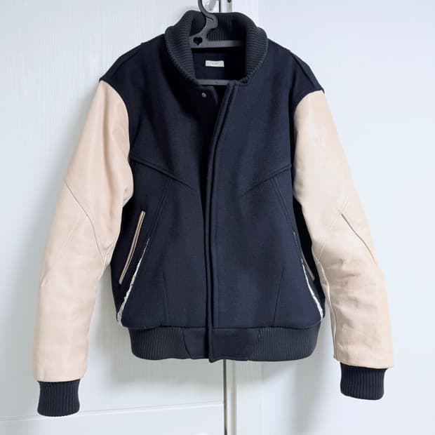 M 엑슬림 ep6 바시티 자켓 네이비