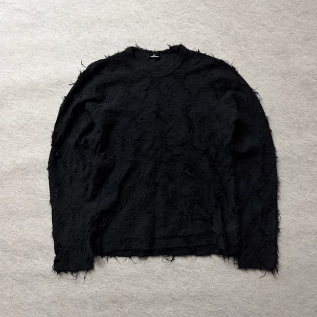 꼼데가르송 트리콧 텍스처 니트