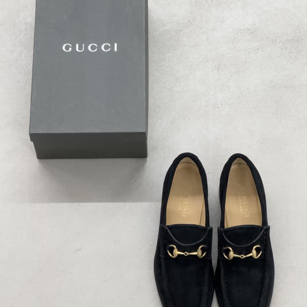 구찌 홀스빗 스웨이드 로퍼