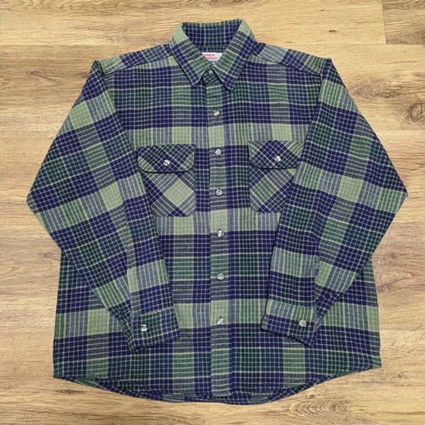 90s 미제 빈티지리바이스 헤비플란넬 셔츠