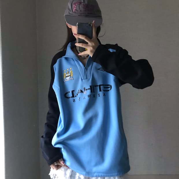 엄브로 맨시티 져지 반집업