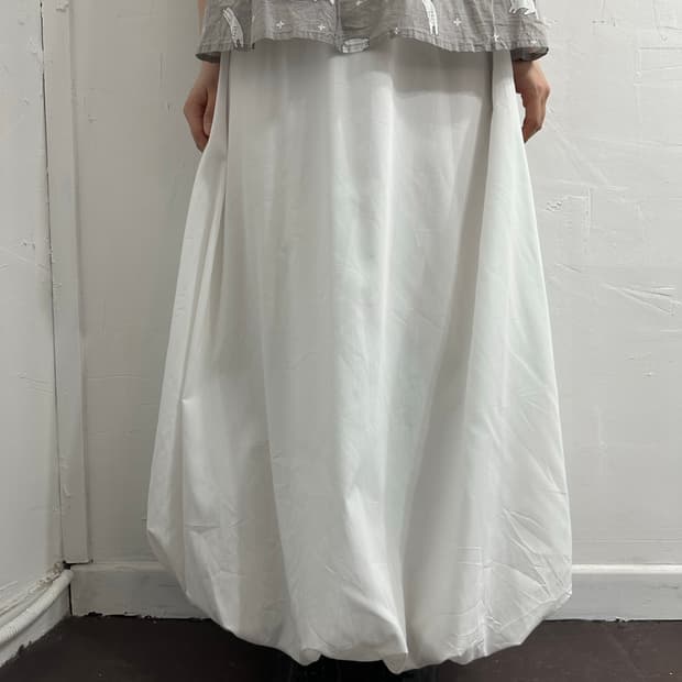 louere white puff dress