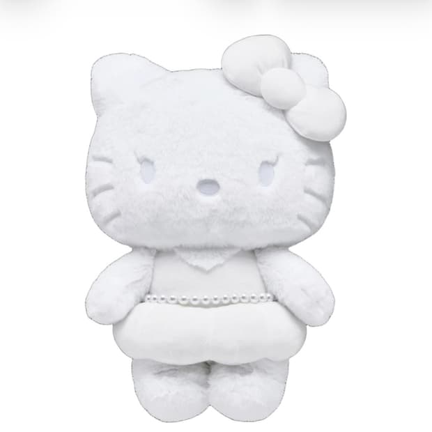 헬로키티 x 지수 40cm 캐릭터 인형 화이트 미개봉