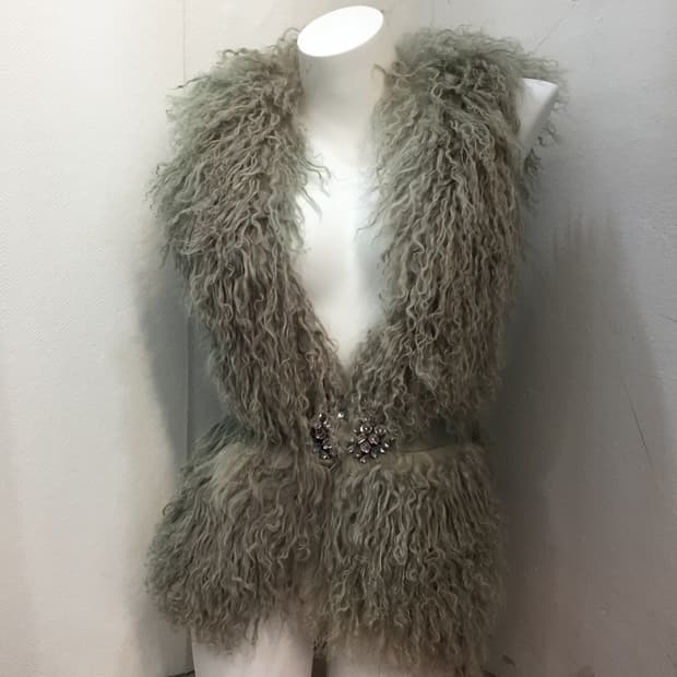 빈티지 그런지페어리 양털 조끼