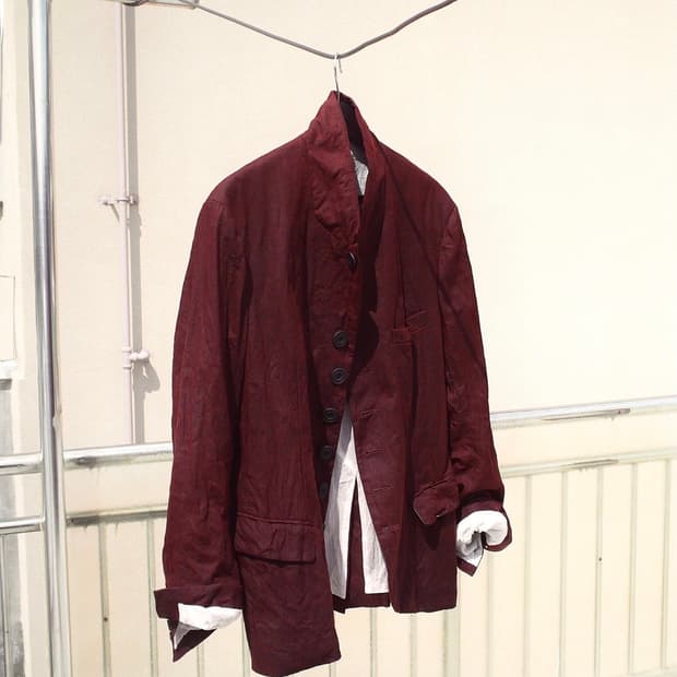 Hansol kim hand-dyed linen jacket