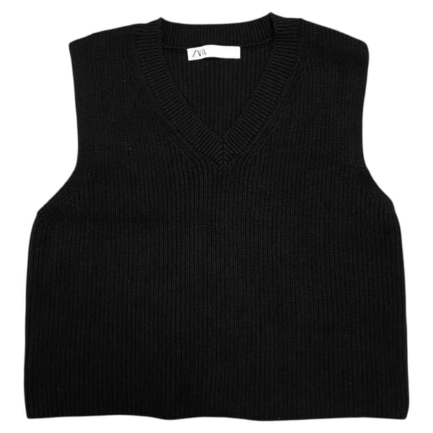 ✨ (바배) 자라 블랙 니트 조끼 베스트