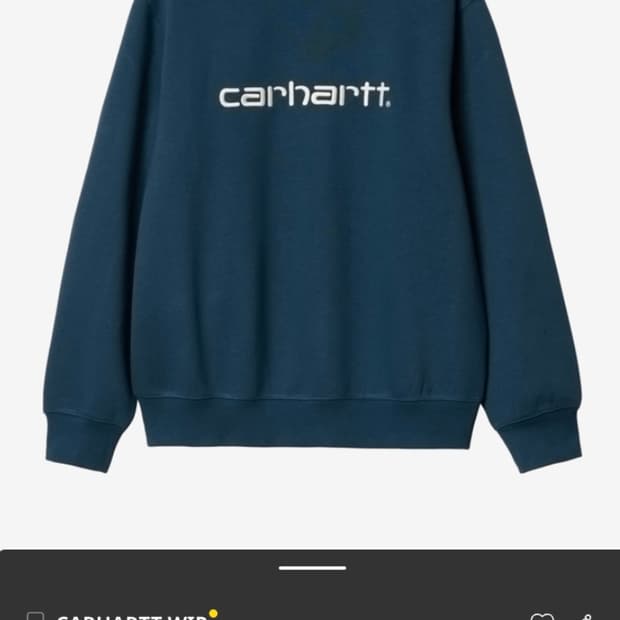 칼하트 wip 맨투맨