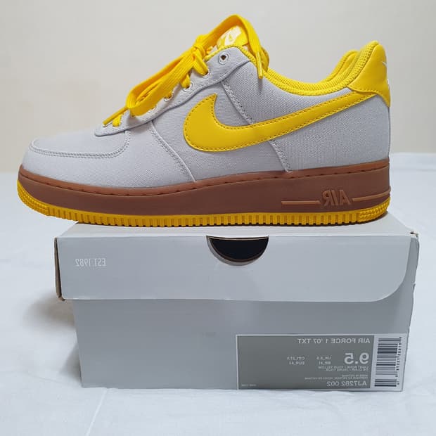 나이키 에어포스 1 TXT 옐로우 라이트 본 AJ7282-002