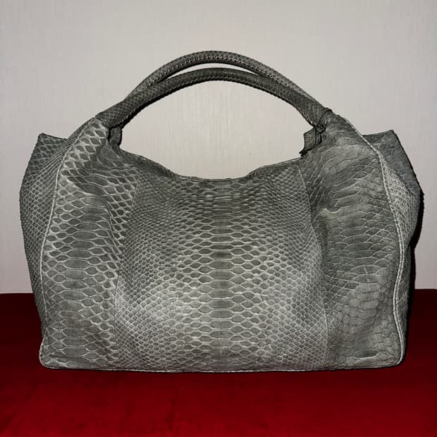 셀라돈 리얼 파이톤 스킨 호보백