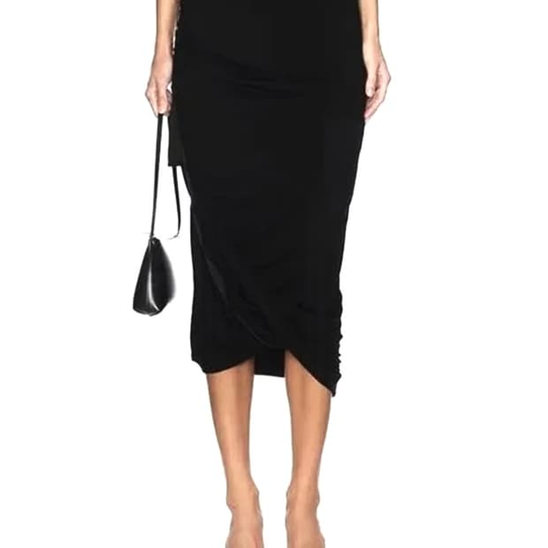 헬무트랭 Asymmetric Jersy skirt S