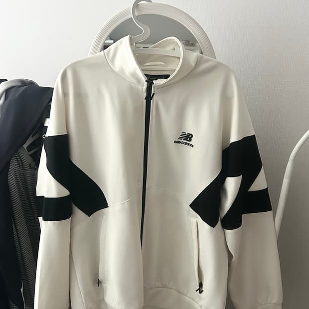 뉴발란스 오버핏 오레오 크림색져지 자켓 s 90